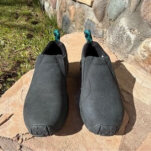 Merrill Jungle Moc Black Nubuck Women’s Slip-on Size 5.5